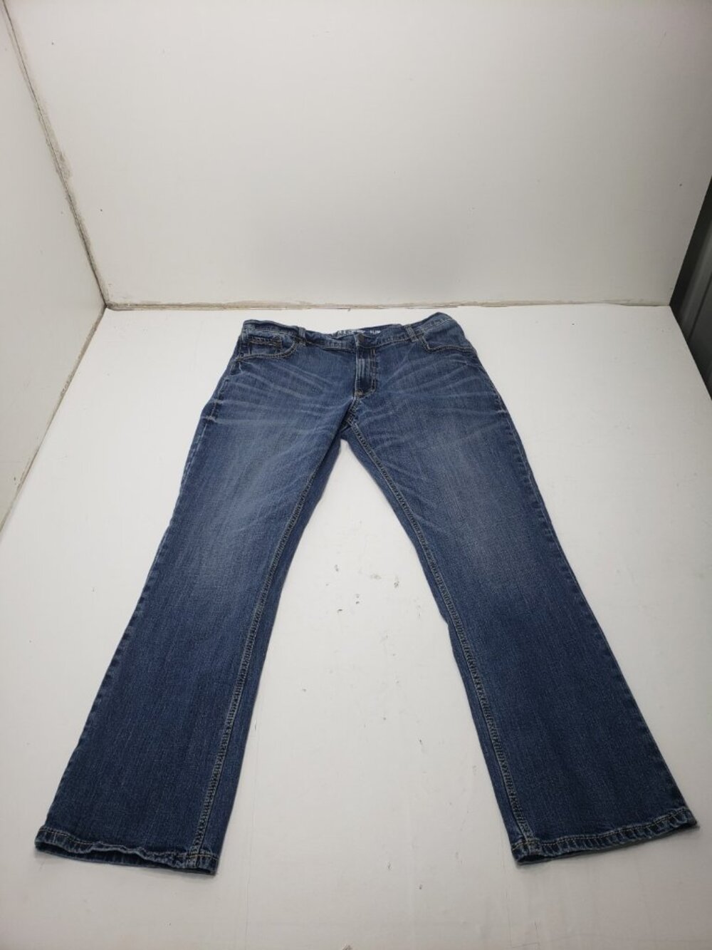 Wrangler WLT77LY Retro Slim Boot Jeans Men’s 38x32 Blue Stretch Denim Bootcut